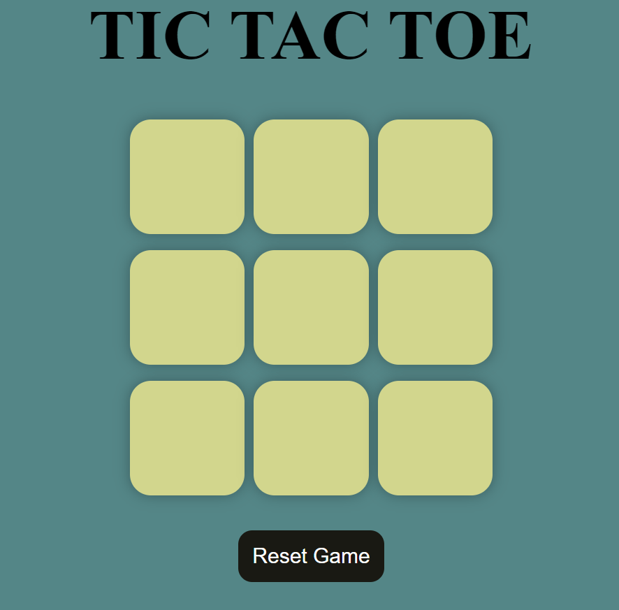 TIC TAC TOE GAME